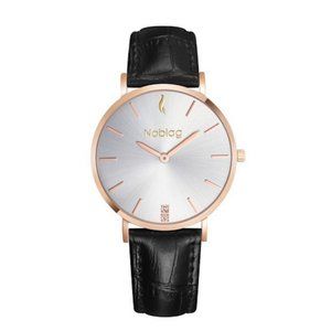Noblag Women's Watches Black Leather 36mm